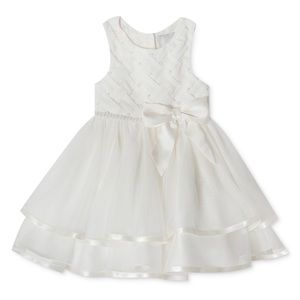 Baby girl tiered pearl dress